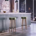 Ver imagem 2 de Kit 2 Banquetas Alta Berlin Área Interna/externa Tecido Sintético Verde Salaone