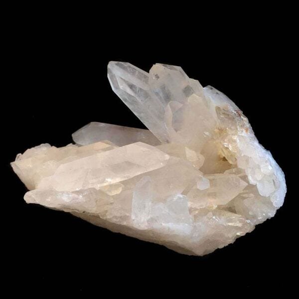 Drusa de Cristal Quartzo Transparente Branco Pontas Brutas - 1