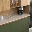 Ver imagem 4 de Armário Kit Cozinha Compacta 4 Portas 3 Gavetas Ac4430 120cm Carvalho Oak/Arbo/Petra - Decibal