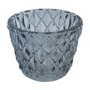 Ver imagem 1 de CONJUNTO DE CASTIÇAIS DE VIDRO FUME 4PCS 7,5CM X 6CM
