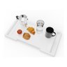 Bandeja Mesa Servir Café Almoço Na Cama Alça Horizontal - Branco - 4
