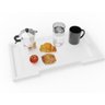 Bandeja Mesa Servir Café Almoço Na Cama Alça Horizontal - Branco - 5