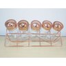 Porta Temperos Especiarias Condimentos Com 5 Frascos Vidro e Suporte Rose Gold - 4