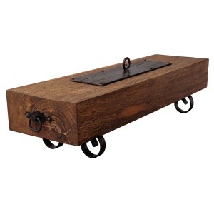 Linda Lareira Grande de Madeira para Mesa de Área Gourmet Moderna