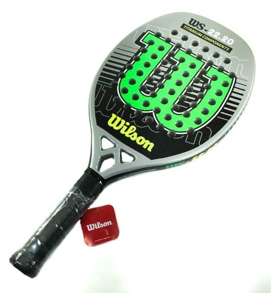 Raquete Beach Tennis Wilson WS - Cinza/Verde - 1