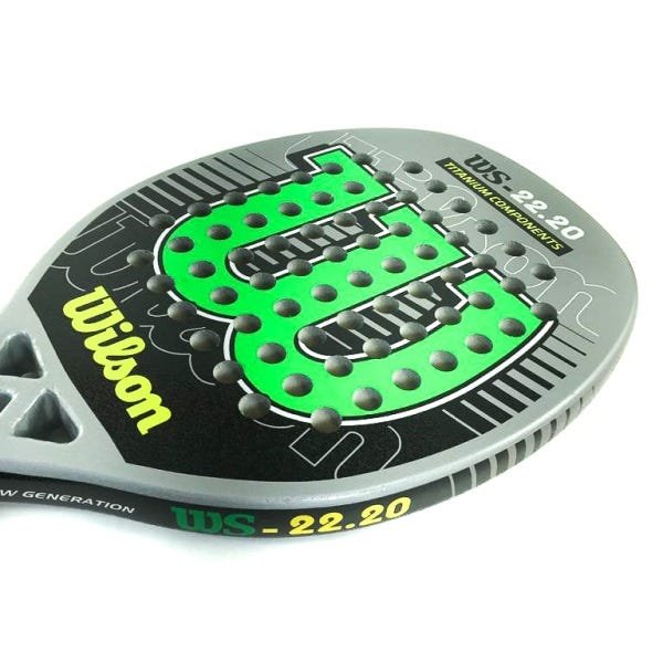 Raquete Beach Tennis Wilson WS - Cinza/Verde - 3