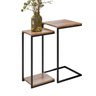 kit Mesa Lateral ou Canto para Sala ou Auxiliar Apoio de Sofá Aurora - ÉdeCasaMóveis                                                            - 1