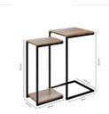 Ver imagem 3 de Kit Mesa Lateral ou Canto para Sala ou Auxiliar Apoio de Sofá Aurora