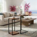 Ver imagem 7 de Kit Mesa Lateral ou Canto para Sala ou Auxiliar Apoio de Sofá Aurora
