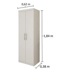 Sapateira Vertical Multiuso 2 Portas 5 Prateleiras Santos Mapi Móveis - 3
