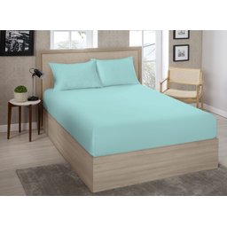 Lencol Casal (138) Avulso Liso Sortido C/ Elastico 70% Algodao 30% Poliester - Estamparia:perola - 4