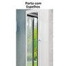 Guarda-Roupa Solteiro 2 Espelhos 2 Portas 2 Gavetas e Prateleiras Moju Mapi Móveis - 7
