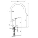 Ver imagem 2 de Torneira Misturador Monocomando Cozinha Movel Paini