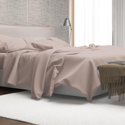 Jogo de Lençol 4 Peças Golden Rozac 200 Fios Hypercal Quenn Rosa