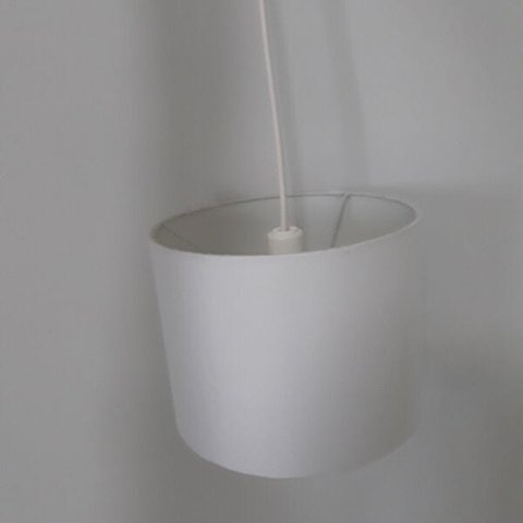 Luminária Pendente Cúpula Branca para E27