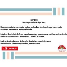 Desempenadeira para Aplicação Cimento Queimado - Condor - 3 Desempenadeira para Aplicação Cimento Queimado - Condor - 3