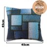 Kit 2 Capas Almofada Decorativa Para Sala Com Ziper Suede 45x45 Bf Colchoes - 3