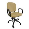 Cadeira de Escritorio Giratoria Reforçada com Regulagem de Altura Suporta até 200kg Bege - 4