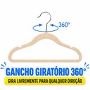Ver imagem 3 de Kit 20 Cabide Infantil Bebê Veludo Antideslizante Rister Baby