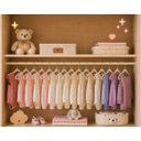 Ver imagem 2 de Kit 20 Cabide Infantil Bebê Veludo Antideslizante Rister Baby