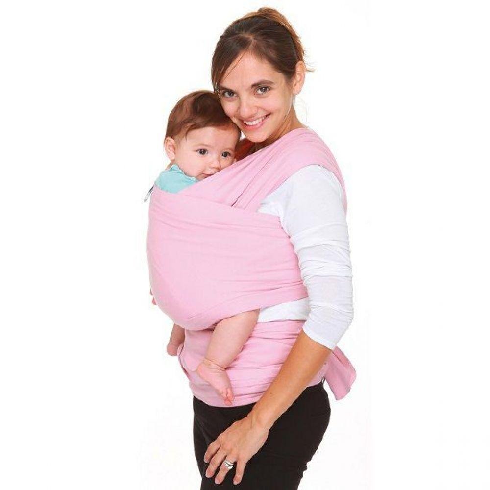 Wrap Sling Carregador de Bebê 100 Algodão Rosa