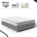 Ver imagem 5 de Cama Box Queen com Colchão de Molas Ensacadas Double Comfort 158x198x59cm