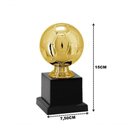 Ver imagem 2 de Troféu Vitória Vencedor 500142 Bola 15cm Modelo Bola Dourado Base Quadrada Vitória