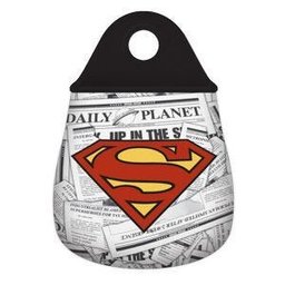 LIXEIRA CARRO NEOPRENE WB DC OR SUPERMAN LOGO VERMELHO/AMARELO 20X0,02X29CM - 1