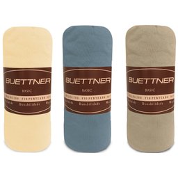 Kit 3 Lençol Solteiro Avulso de Malha 100 Algodão Buettner - 1
