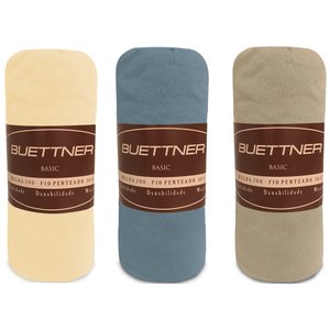 Kit 3 Lençol Solteiro Avulso de Malha 100 Algodão Buettner