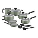 Ver imagem 1 de Kit Cozinha Tramontina Michigan 10 Peças em Alumínio Starflon Max Verde Oliva