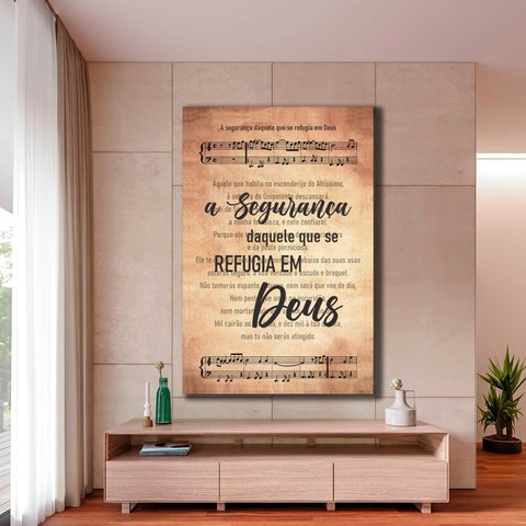 Quadro Salmo 91:30x40cm