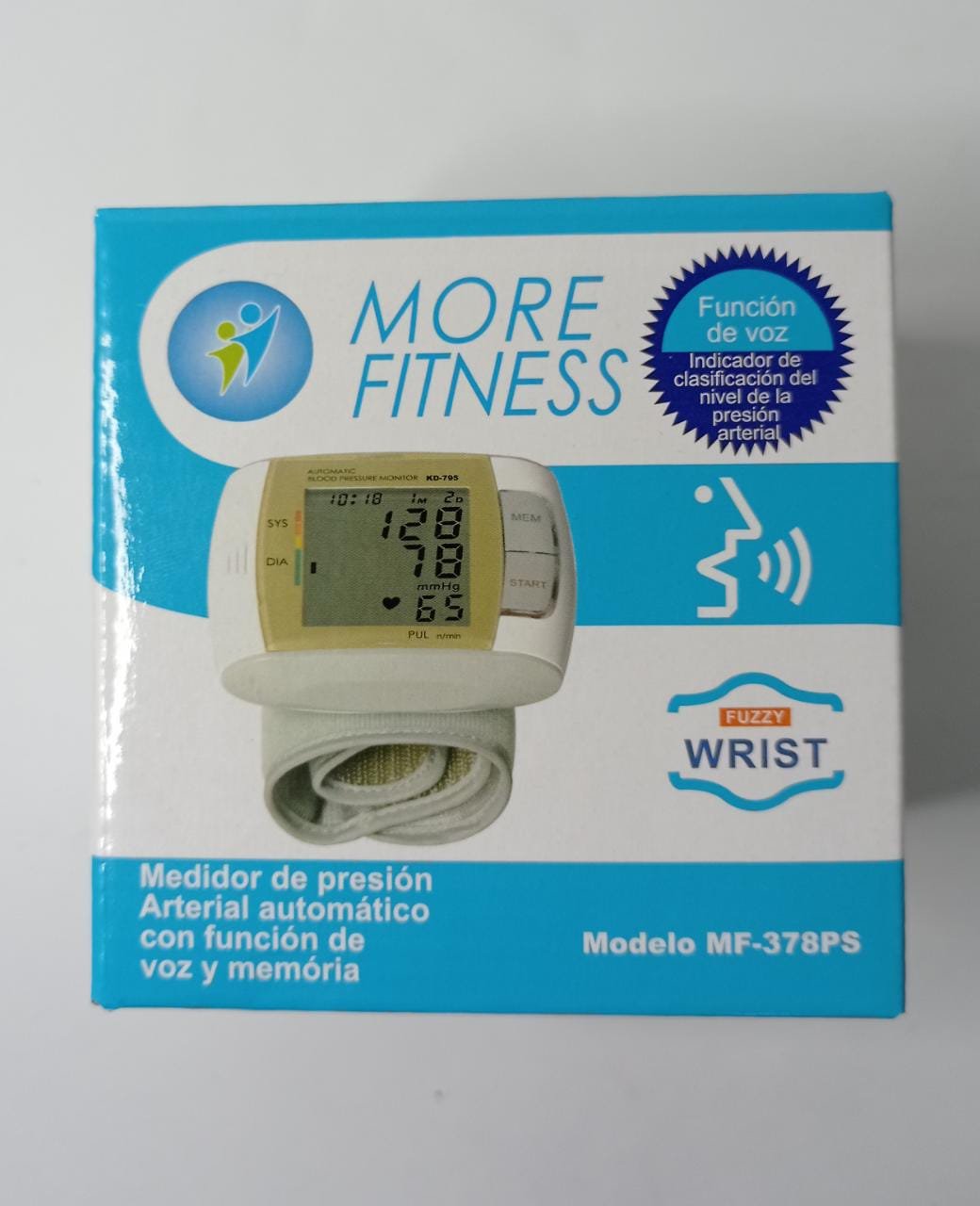 Aparelho medidor de pressão arterial digital de pulso More Fitness MF-378 - 4