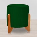Ver imagem 3 de Puff Jade Pés de Madeira Suede: Verde