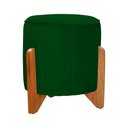 Ver imagem 1 de Puff Jade Pés de Madeira Suede: Verde