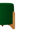 Ver imagem 2 de Puff Jade Pés de Madeira Suede: Verde