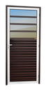 Ver imagem 1 de Porta de Cozinha Alumínio 86 Esq Vrefl.Mix Corten Brimak