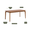 Ver imagem 4 de Mesa de Jantar Ficus 180x90cm  Laminado em Cinamomo e Madeira Tauari MDF
