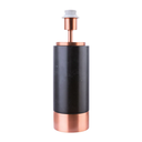 Ver imagem 1 de Base para Abajur Marmo Cobre e Preto (d)12cm (a)39cm 1xe27 40w - Gl001eb