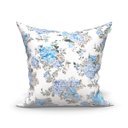Ver imagem 5 de Capa Almofada Azul Floral Grande 4 Unidades 60cm x 60cm Tecido Jacquard