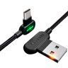 Cabo Carregador Usb Led Type-c 90º 2.4a 50cm - Preto Mcdodo - 1