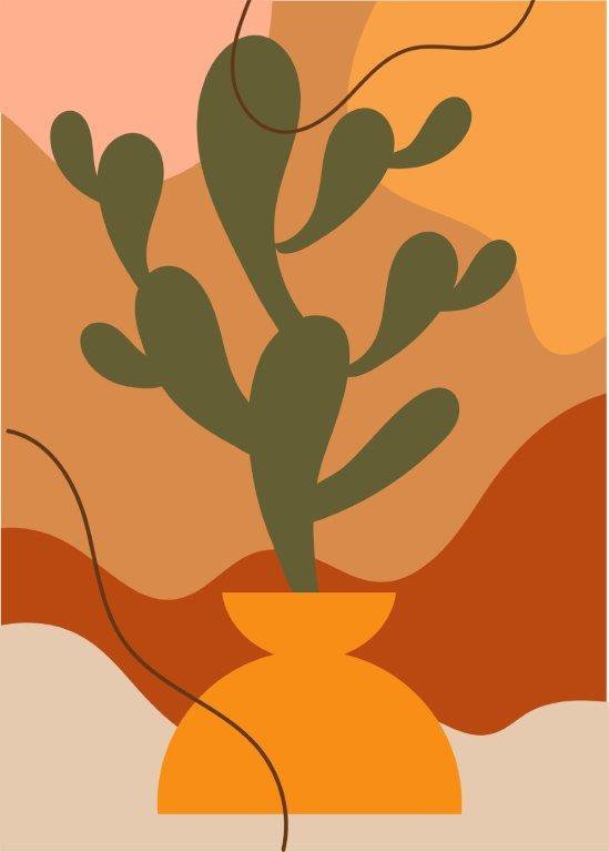 Kit com 3 Quadros Arte Abstrata em Lona 40x60cm - 2