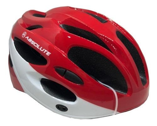 Capacete Ciclismo Absolute Nero Mtb Com Pisca Led - Vermelho escuro - Ajustável (G 58-62) - 2