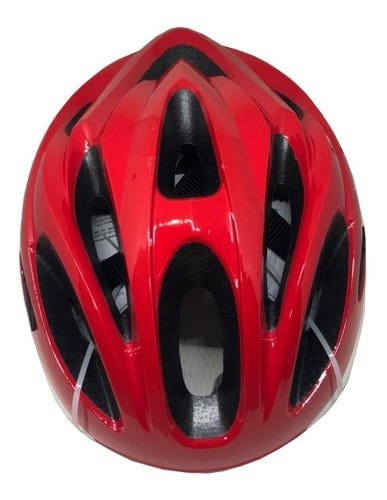 Capacete Ciclismo Absolute Nero Mtb Com Pisca Led - Vermelho escuro - Ajustável (G 58-62) - 3