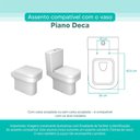 Ver imagem 3 de Tampa Vaso Sanitário Madeira Laqueada Piano Branco para Bacia Deca
