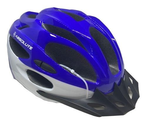 Capacete Ciclismo Absolute Nero Mtb Com Pisca Led - Azul - Ajustável (G 58-62) - 1
