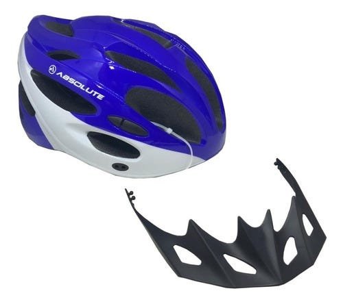 Capacete Ciclismo Absolute Nero Mtb Com Pisca Led - Azul - Ajustável (G 58-62) - 5