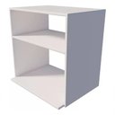Ver imagem 3 de Armário Suspenso Prática Moderna sem Porta MDF 57,5cm Branco Technox