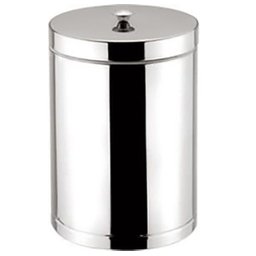 CESTO DE PLASTÍCO COM TAMPA DE AÇO INOX VIEL - 1