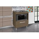 Ver imagem 5 de Balcao Gabinete p/ cooktop 05 bocas e p/ Forno Bur Amêndoa PASSE BEM